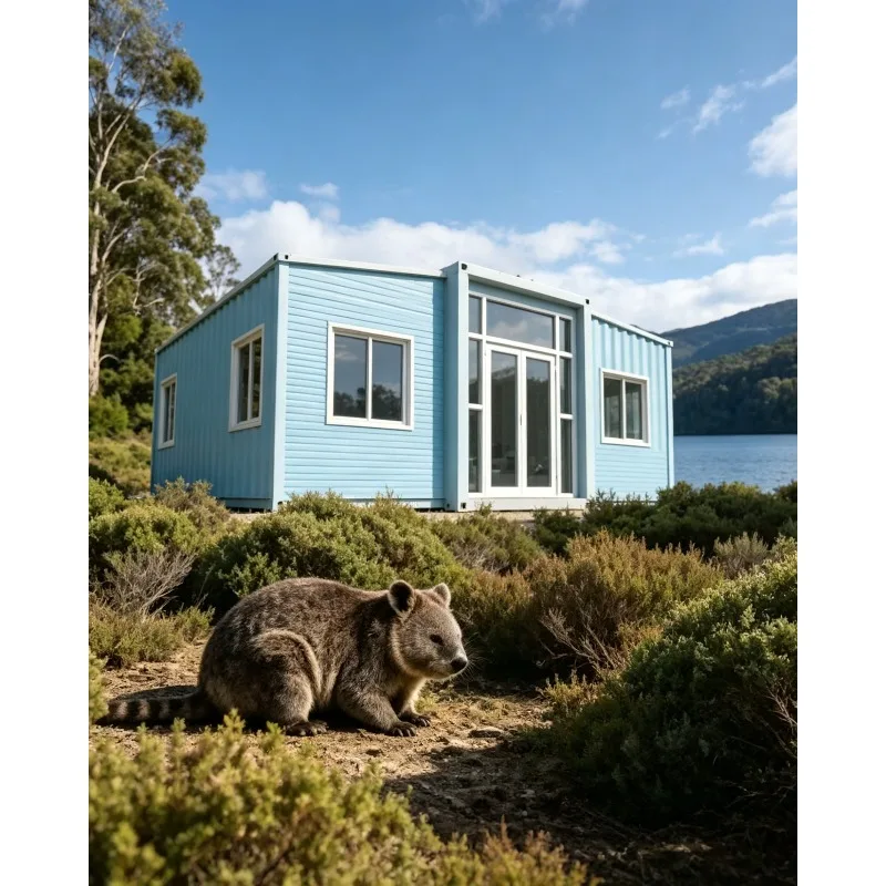 20ft Expandable Container House with Roof and Terrace Customizable for Residential Homestay Rental and Resort Use