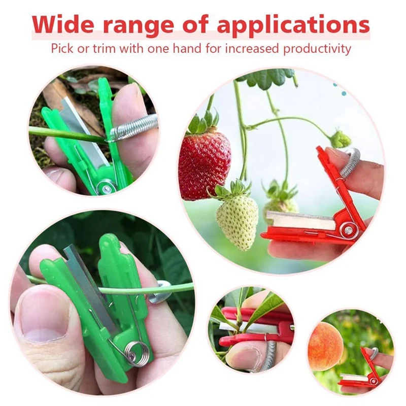 Vegetable Finger Knife Separator Farm Garden Orchard Fruit Vegetable Harvesting Picking Device Safe Picking Tools
