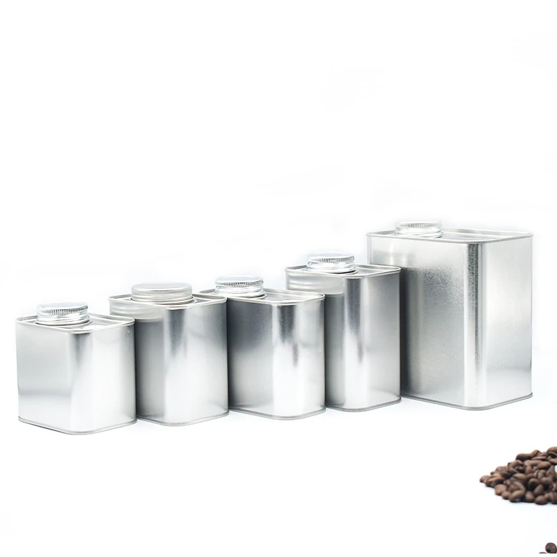 Coffee Bean Airtight Cans Outdoor Camping Tin Box Food-grade Packaging Storage Fresh Breathing Iron Cans