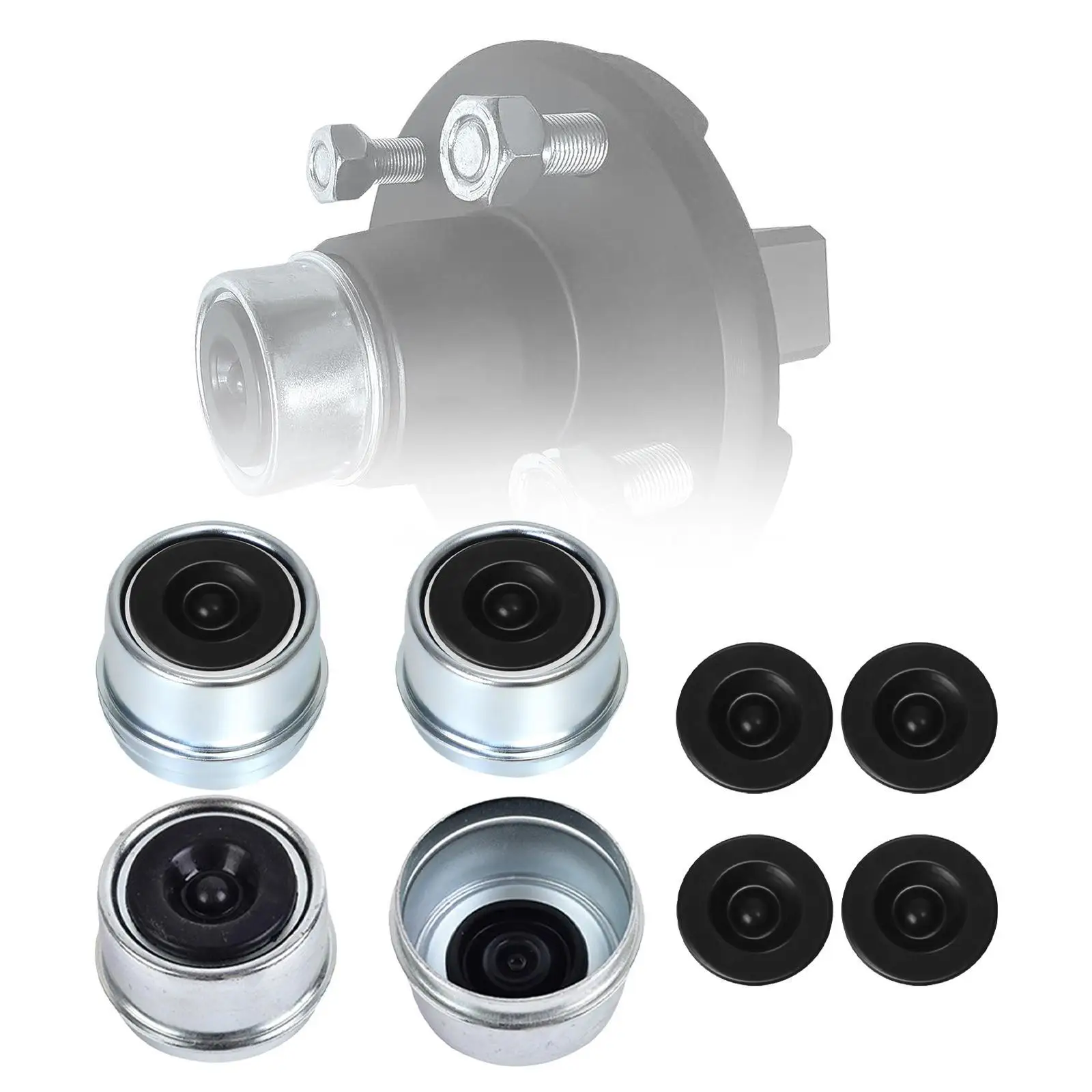 

4x крышка ступицы прицепа, ремонт, фиксация, запасная сборка, крышка смазки оси прицепа для автофургона