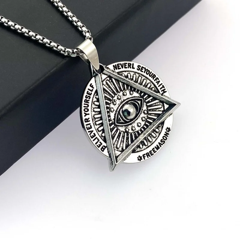 

Men Retro Trendy Brand Personality Necklace Versatile Sweater Chain Light Luxury High-end Alloy Pendant Neck Chain Accessory