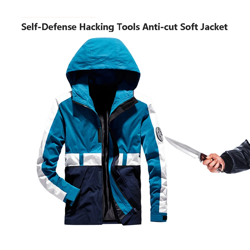 Veste Couteau Self-Defense Anti-Cut Stab-Proof Men Jacket Tacticocut Resistant Police Swat Fbi Safety Protective Clothing M-4XL