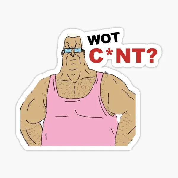 Wot C Nt Big Lez 5 قطعة ملصقات للطفل ديكور نافذة أنيمي غرفة المعيشة زجاجات مياه جدار المنزل ملصقات السيارات غرفة الطباعة لطيف