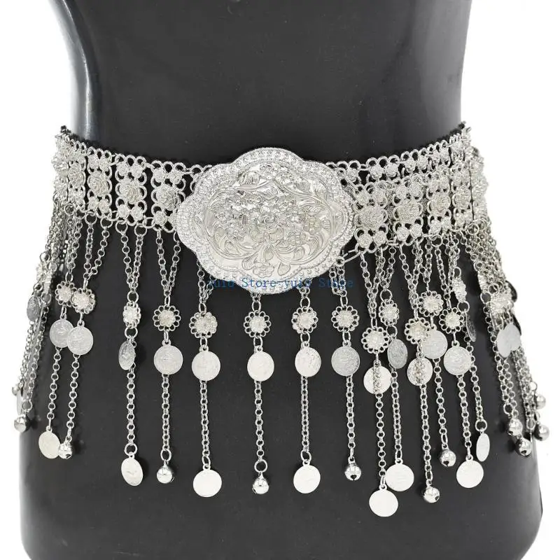 

X7XB Women Waist Chain Belly Chain Belt Ethnic Belly Dance Belt Belly Chain for Dress
