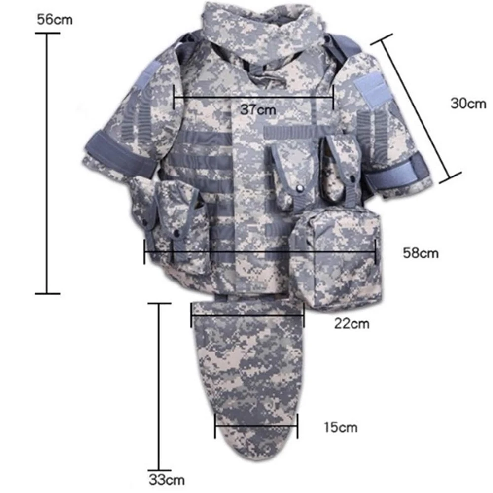 Outdoor OTV Tactical Vest Camouflage Body Armor Combat Vest with Pouch/Pad Airsoft Multifunction Assault Plate Carrier Clothing