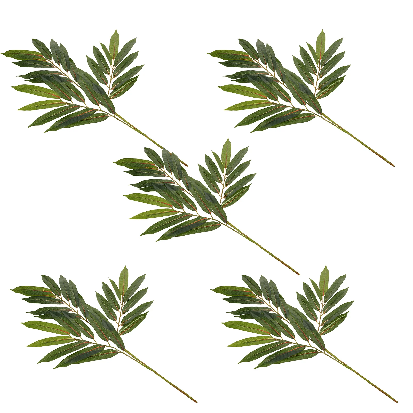 

5Pcs Artificial Willow Leaf Branches Realistic Faux Greenery Hanging Willow Stems for Home Decor Living Room Bedroom Office
