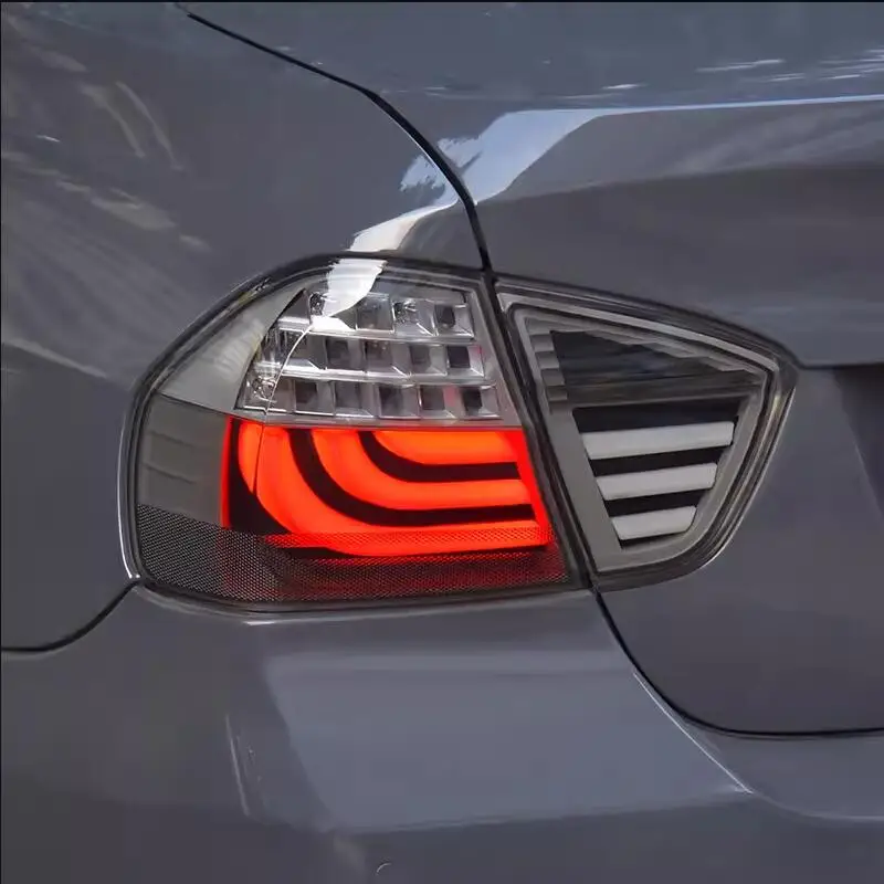 سيارة مصباح ليد خلفي لسيارات BMW E90 2005-2008 LED الخلفية تشغيل ضوء + مصباح مكبح + عكس + بدوره إشارة #6