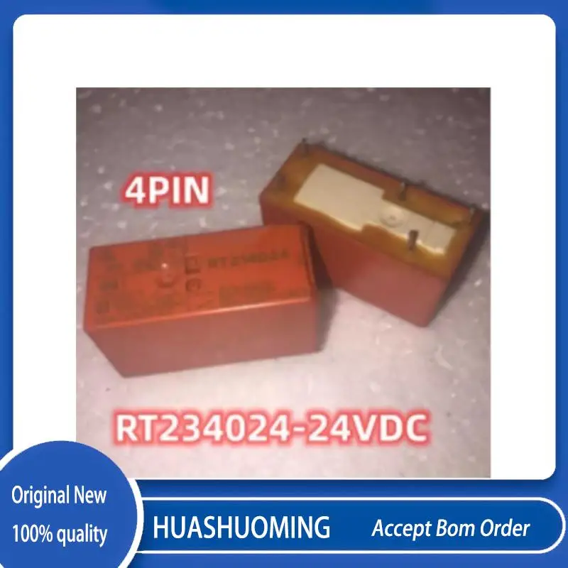 

NEW 5Pcs/ LOT RT234024 RT234024-24VDC 4PINS 12A250VAC 24VDC