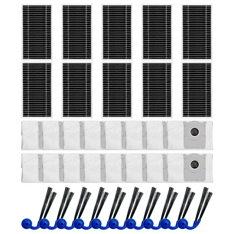 ac39-for-ecovacs-deeboot-t90-pro-omni-t90-omni-water-tank-version-vacuum-parts-side-brush-filter-dust-bag