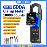 FNIRSI DMC-100 Digital Multimeter, DC/AC Clamp Meter With 10000 Counts, 600A Current Clamp Tester NCV Electrical Tool
