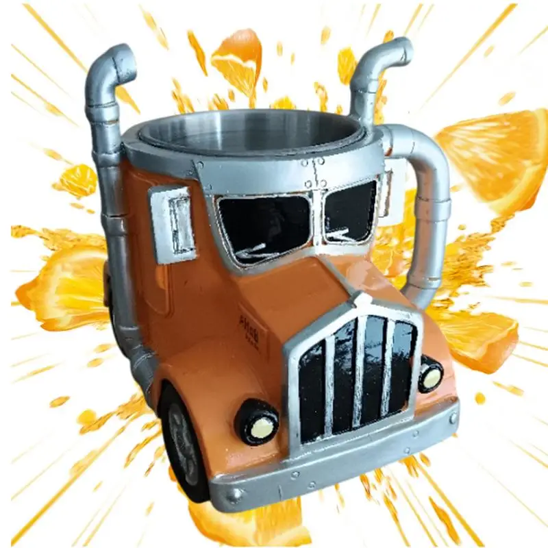 

Creative Design Truck Coffee Mug Semi Truck Handcrafted Coffee Cup Ice Milk Cups for Tea Juice Milk Latte Hot Beer Cups