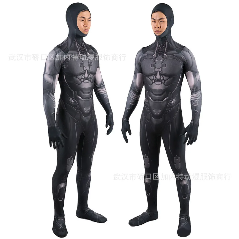 Stampa 3D maschio Master capo gioco Cosplay Costume Zentai body Custom Made Halloween Costume Zentai body tuta