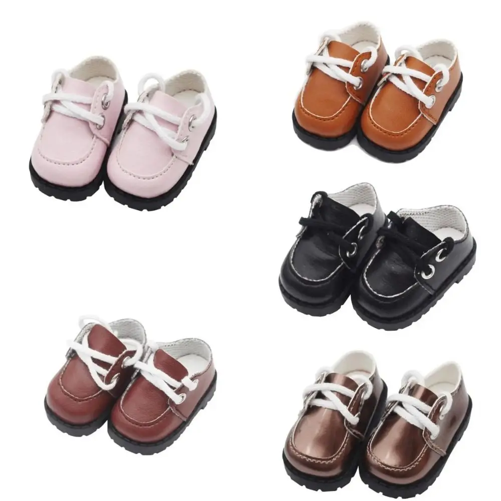 Decor Doll Toys PU Leather Doll PU Leather Shoes Lightweight Shoes Doll Miniature Shoes Mini 1 Pair Dress Up Shoes Body Dolls