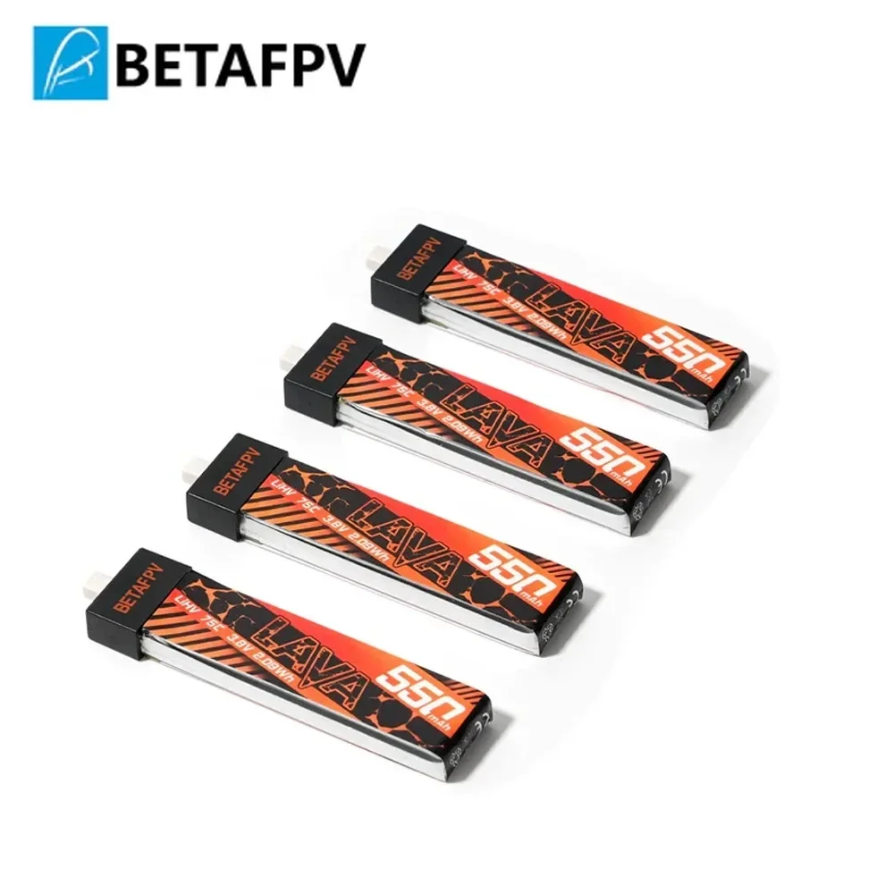 BETAFPV RC Battery LAVA 1S 550mAh 75C Battery BT2.0 BETAFPV FPV Kit Racing Drone Original FPV Lipo BT2.0 Connector