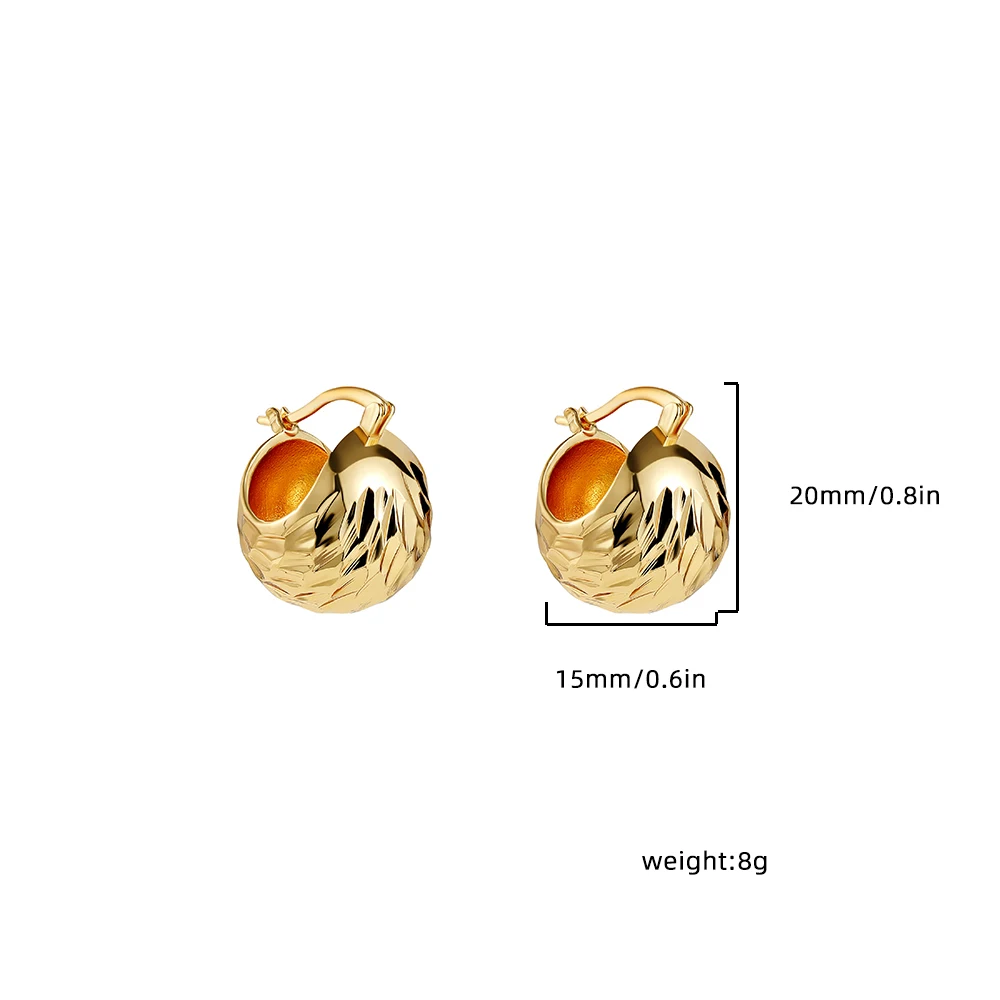 Modern Stainless Steel Chunky Gold Plated Hoop Earrings for Women Rhinestones Thick Basket Huggie Jewelry Women Gift