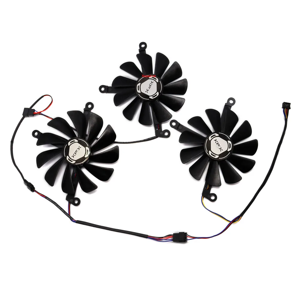 3Pcs/Set 95mm 85MM Alternative CF1010U12S CF9015H12S Graphics Card Fan For XFX RX6700XT OC 6750XT VGA GPU Video Cooling