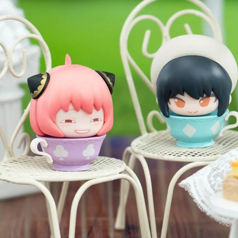 

Spy X Family Tea Break Time Mini Dolls Series Blind Box Cute Action Anime Figures Dolls Kawaii Toys Gift Caixa Caja