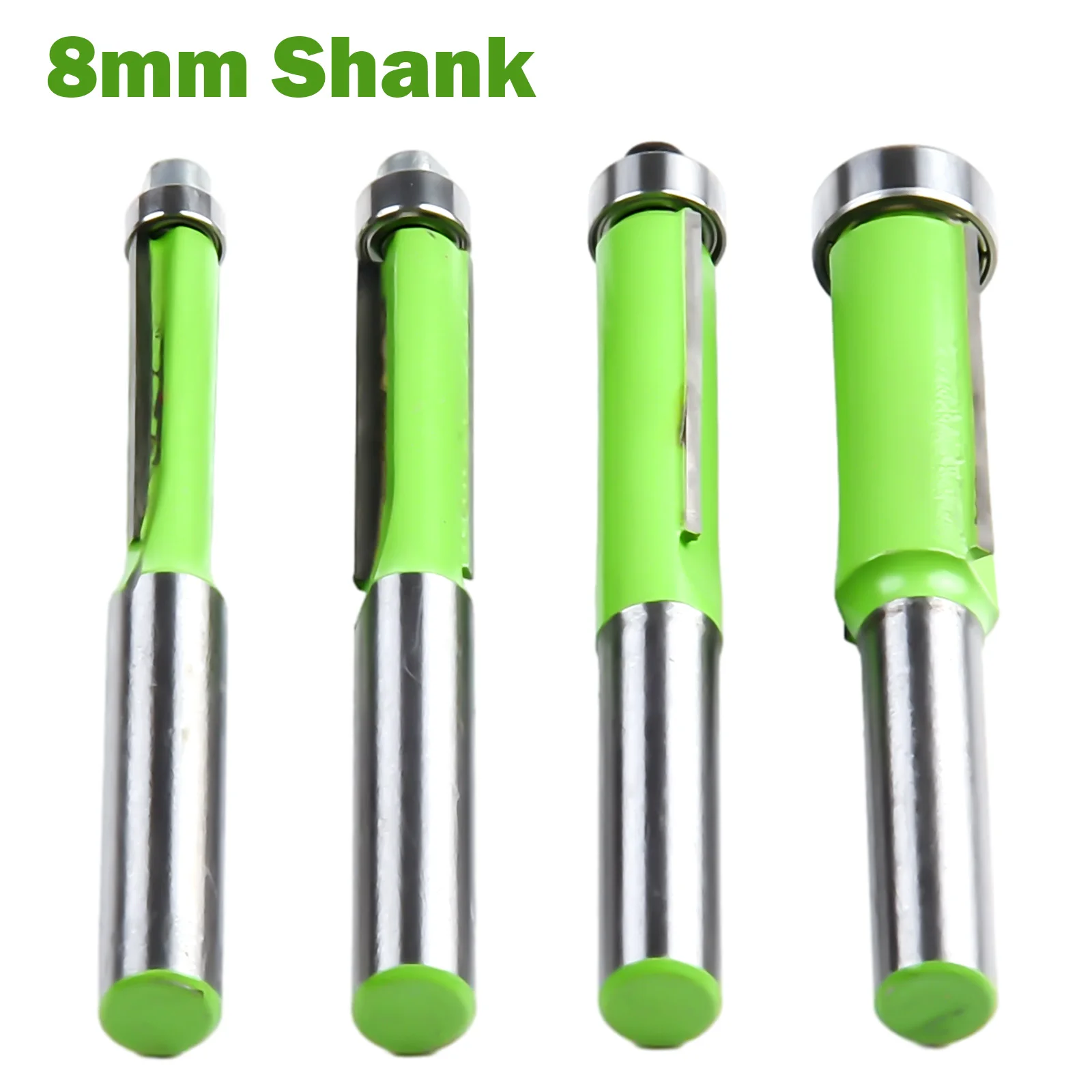 Spray Of Plastic Router Bits 8mm Shank Flush Trim Trimming Woodworking Tool 30mm Length Power Tools Accesories