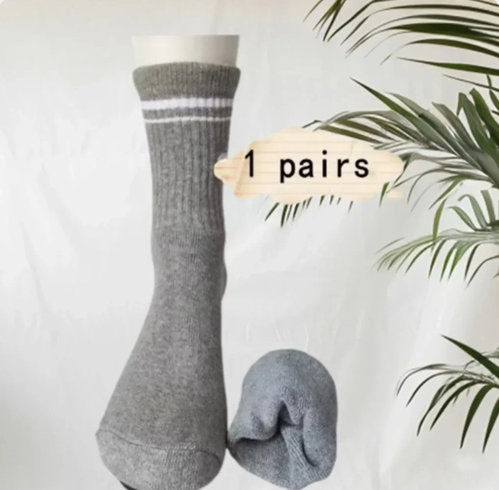 Comfortable Cotton Yoga Socks for Women - Soft Breathable Non-Slip Grippy Socks, Mid-Crew Sports Socks for Pilates, Gym