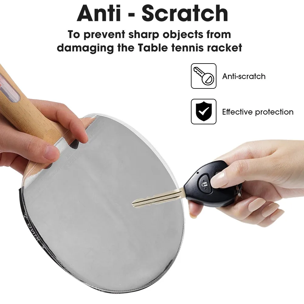 1/2/4Pcs Adhesive Protective Film for Table Tennis Rackets Rubber Protection Film Maintenance Cover Table Tennis Accessories