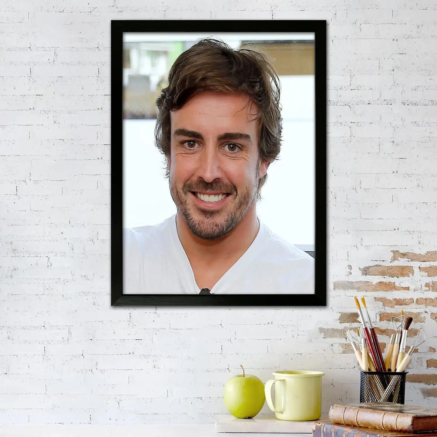 fernando alonso Poster Prints Wall Art Canvas Painting Poster For Modern Family Living Room Home Decor