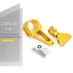 CNC Motorcycle Steering Dampers Stabilizer Bracket Mount Kit Support For HONDA CBR600 F4i CBR 600 600F4i 1999-2007 2000 2001