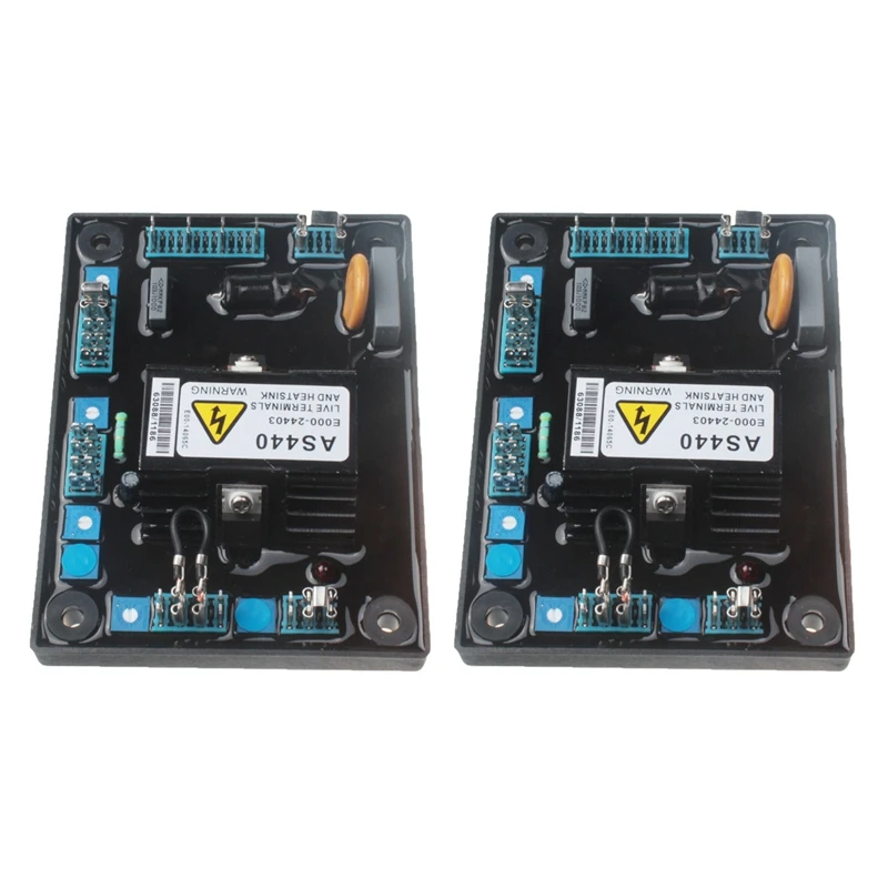 2X AS440 Generator Automatic Voltage Regulator Input AC 190-264V 4A Engine AVR Voltage Regulator Generator