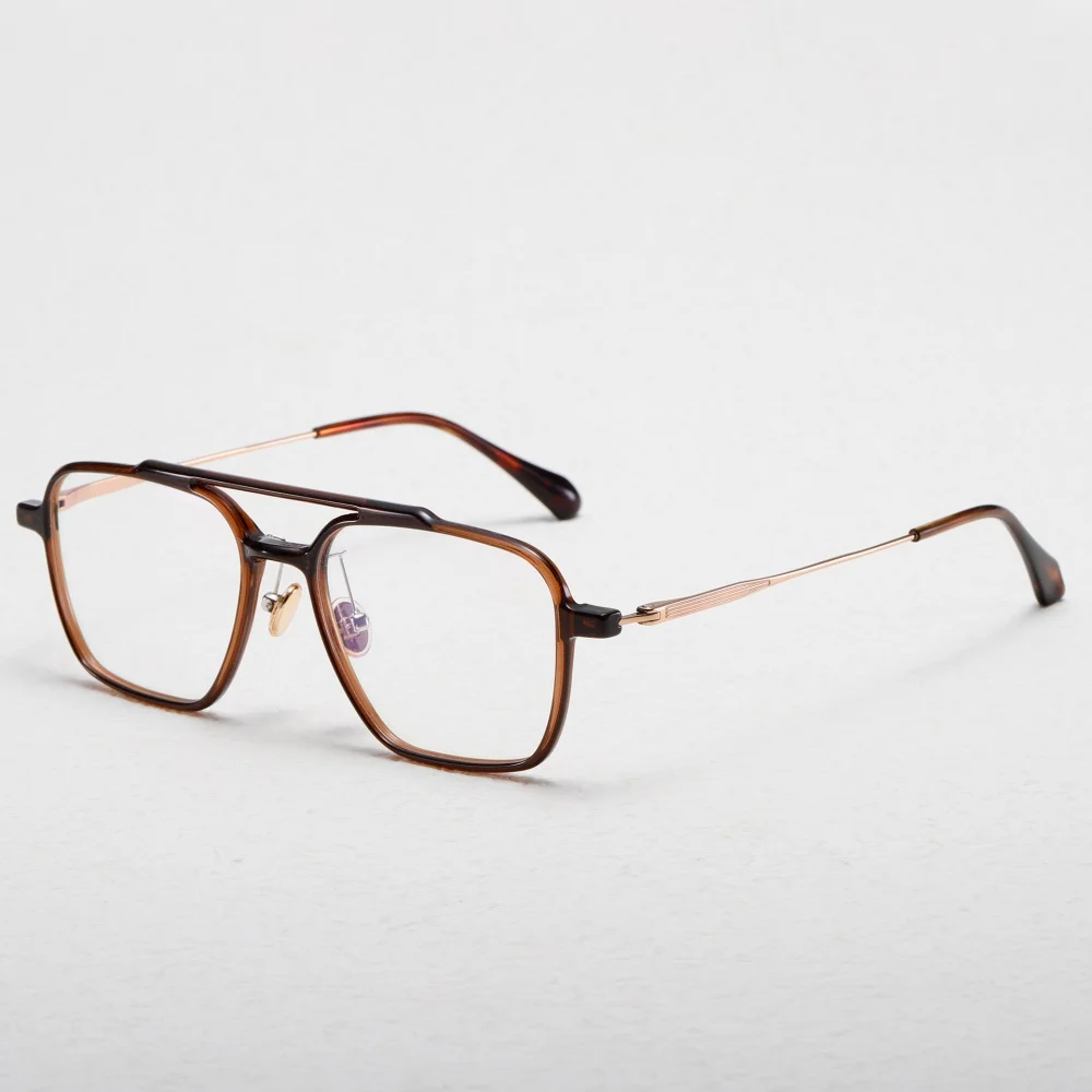 

New elastic leg frame South Korea lightweight pure titanium tr90 frame fashion trend can be matched with optical myopia glasses