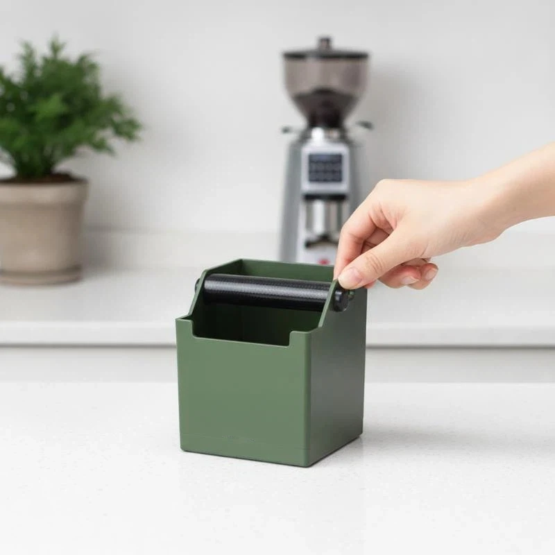 Coffee Knock Box Anti-Slip Espresso Grounds Container Detachable Dump Bin Perfect Gift for Coffee Enthusiasts Barista