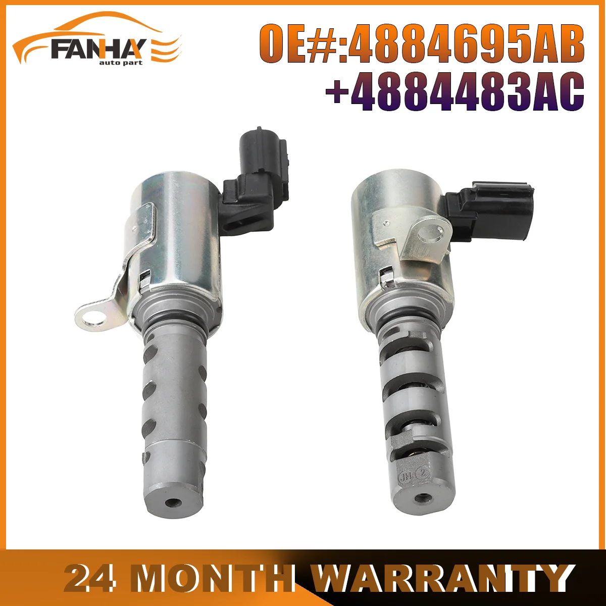 4884695AB 4884483AC 2PCS Válvula de control de solenoide de sincronización variable VVT para CHRYSLER CIRRUS SEBRING 2007 2008 2009 2010 Jeep Dodge