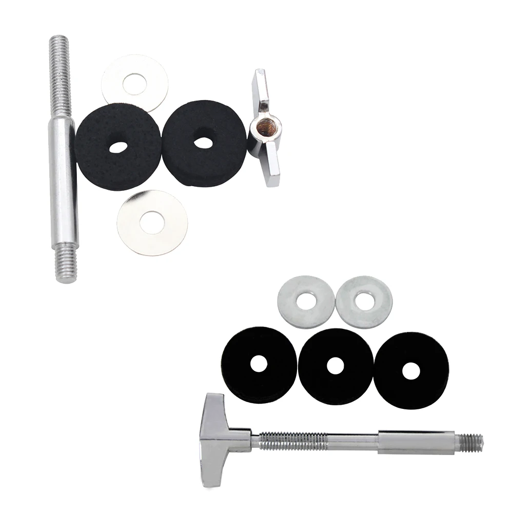 SLADE Drum Set Cymbal Parafuso Fixação Fivela Boca Plana Slotted Screw Drum Kit Instalação Rápida Percussão Instrumento Acessórios