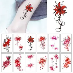 30PCS Fashion Temporary Tattoos Colored Drawing Simulation Tattoos Stickers Waterproof Fake Tatto Art Body Stickers