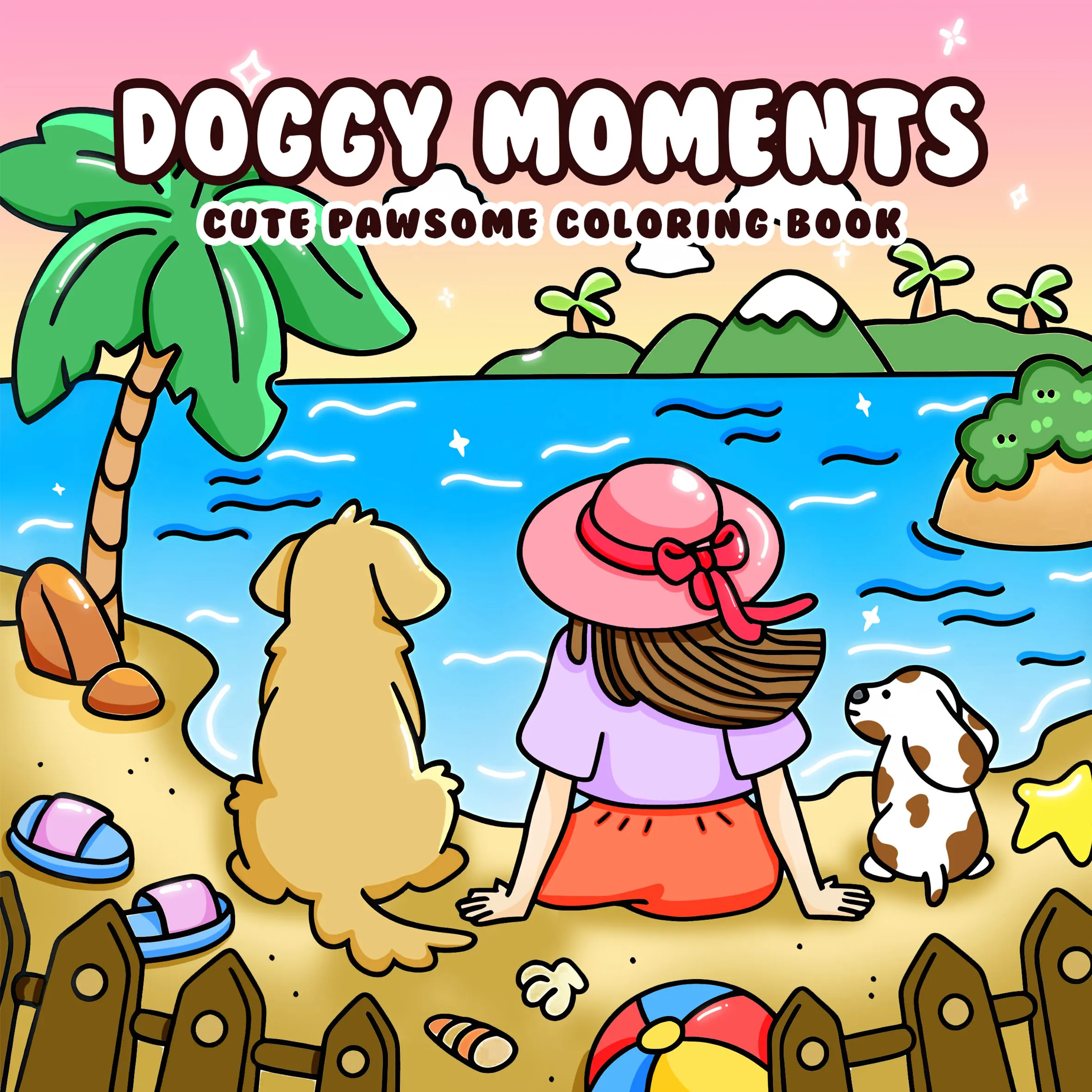 

DOGGY MOMENTS: Coloring Book for Adults Featuring Cute Cozy Daily Activities for Relaxation (Cozy Spaces Coloring)
