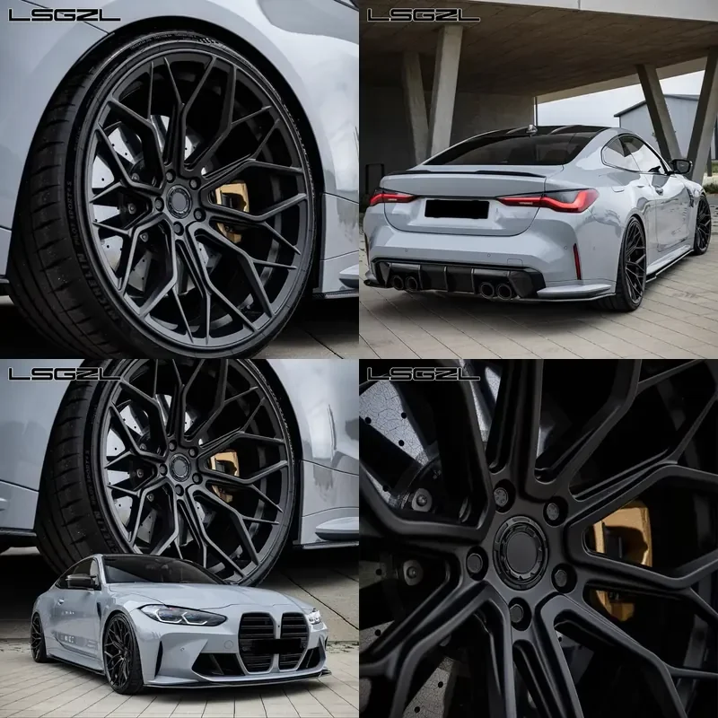 i LSGZL Custom Forged 5x112 5x120 15-26inch Aluminium Alloy Wheels 1 Piece for RS4/5 F8X M3/4 G8X 20/21 C8 C7 Z06