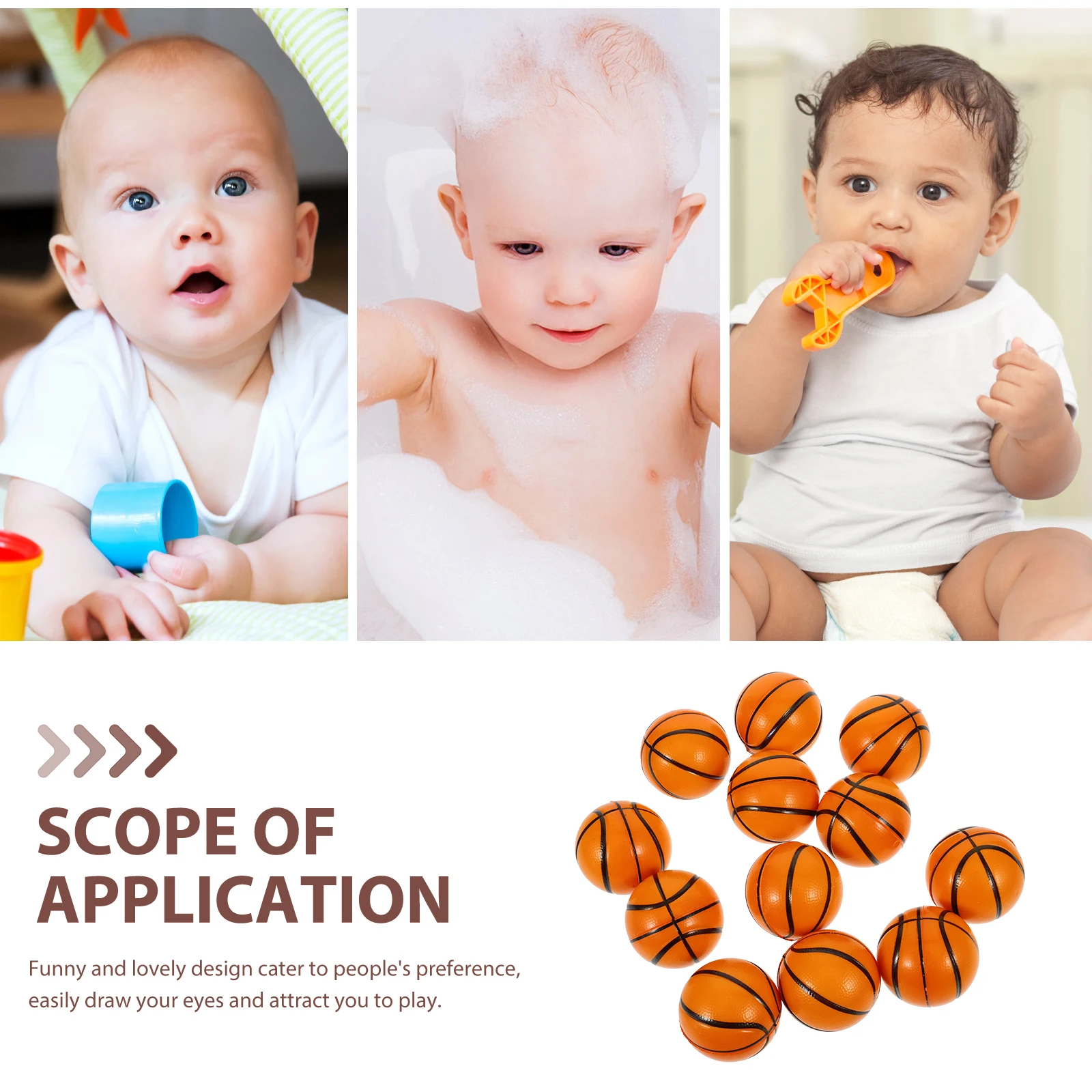 

12Pcs Mini Basketball Squeeze Fidget Stress Reducing Creative Stretchy Ball Relaxing Vent Balls Goodies Bag Fillers