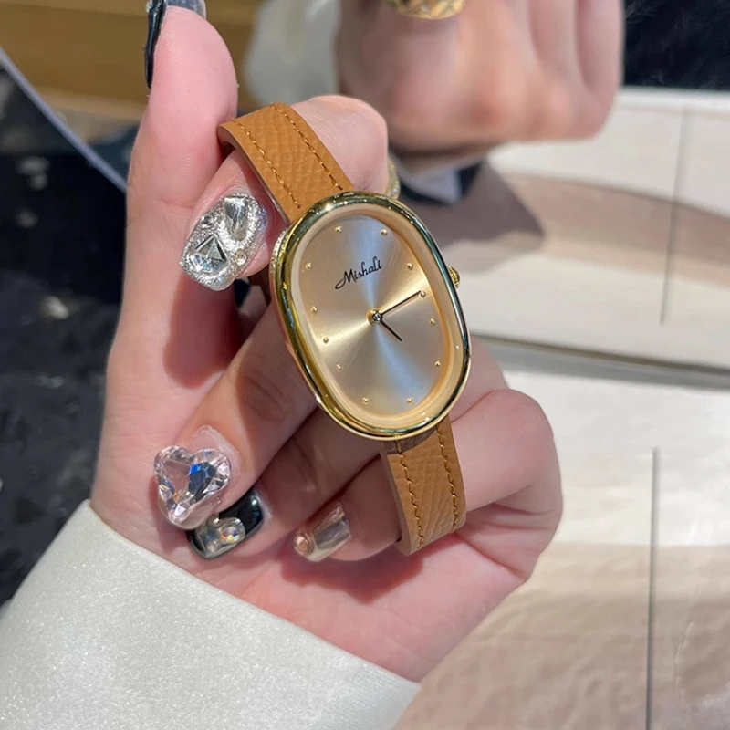 2025 New retro elegant women's watch simple trend light luxury automatic waterproof exquisite quartz women's watch birthday gift