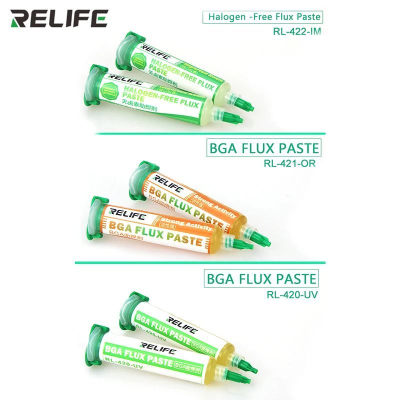 RL-420-IM Solder Flux Paste 10cc Flux paste lead-free solder paste BGA PCB No-Clean Welding Advanced Oil Soldering Repair Tools