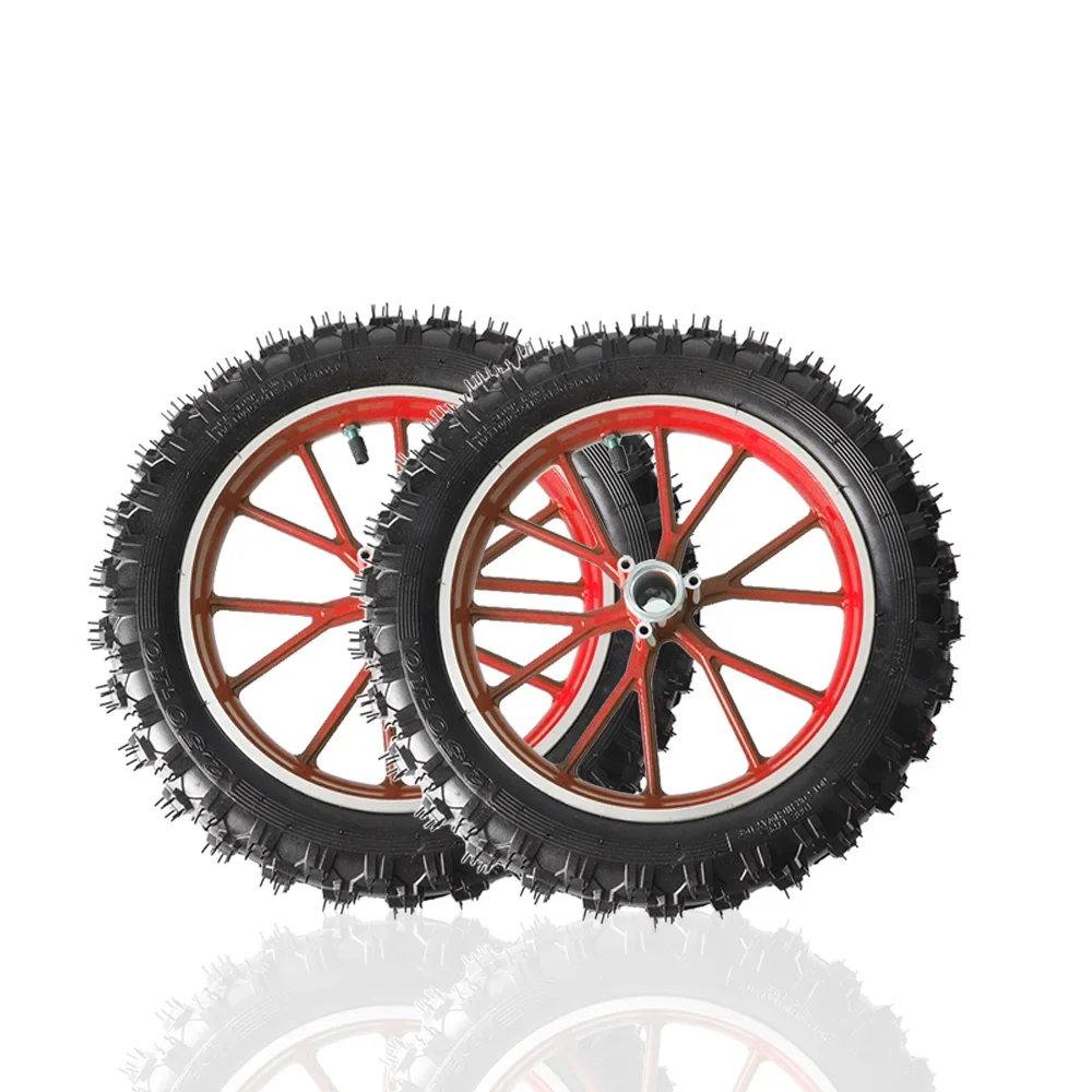 10 inch tires aluminum rims quality motorcycle rubber inner and outer tire wheels for 2.50-10 dirt bikes motocross motorcycles