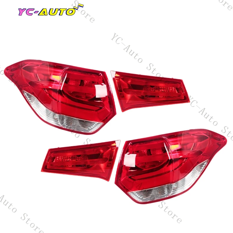 Car TailLight Rear Light Cover Brake Reversing Light Housing Accessories For Citroen C4L II 2013 2014 2015 Anti rear collision