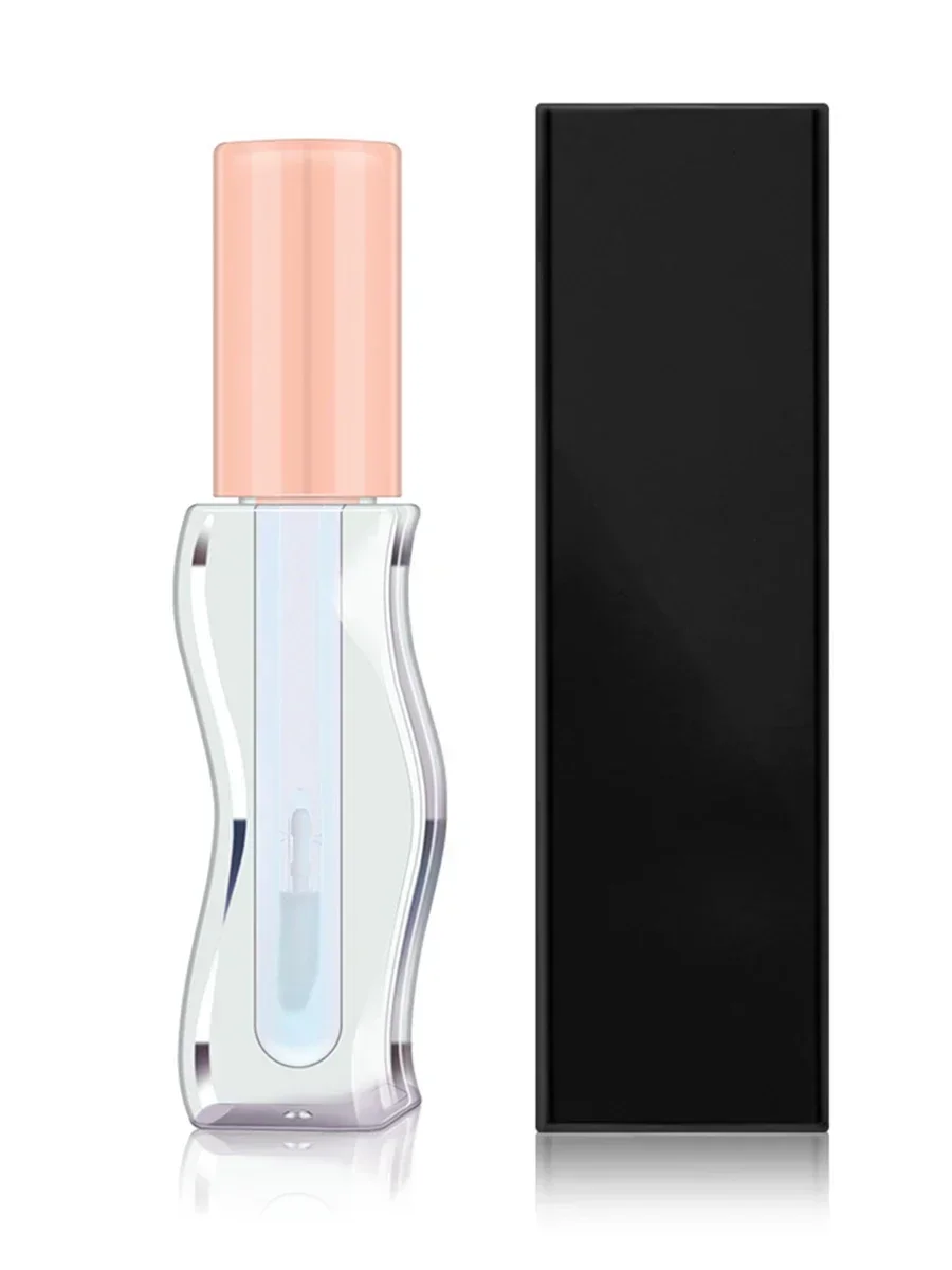 Private Label Wave Grain Quadrate Lip Oil Custom Logo Tinted Non-Sticky Formula Hydrating Nourishing Lip Care Makeup Wholesale