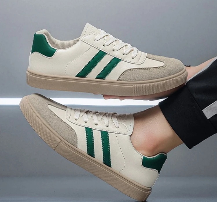 Neue Retro Herren Freizeitschuhe Rutschfeste Weiße Schuhe Boardschuhe Deutsche Armee Trainingsschuhe – Detail 12