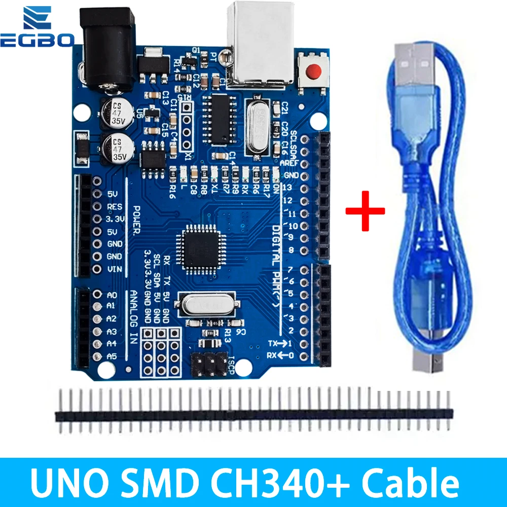 1~10PCS EGBO high quality One set UNO R3 (CH340G) MEGA328P for Arduino UNO R3 + USB CABLE ATMEGA328P-AU Development board