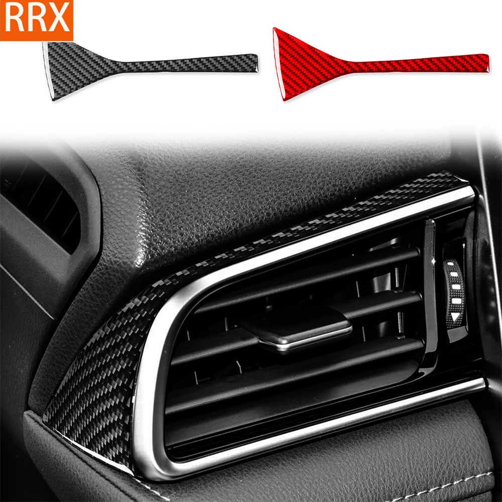 For Toyota Camry 2018-2024 Real Carbon Fiber Sticker Driver's side air vent upper panel Car Accessories Interior decorative