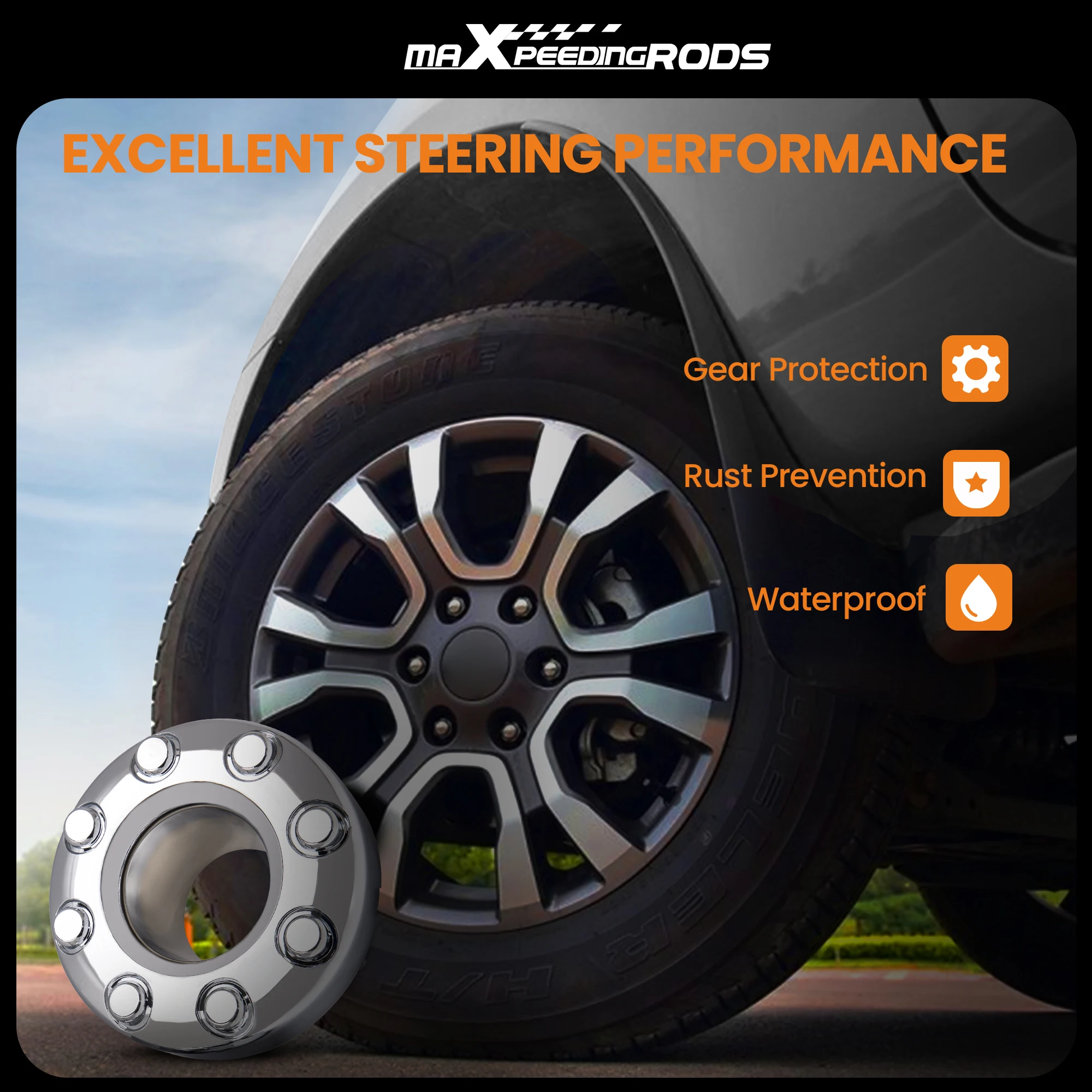 Wheel Center Hub Cap for Ford F-350 F350 Super Duty Dually 4x4 560-3618 2005-18 5C34-1A096-LE 560-3598 560-3842 560-3829 view 4
