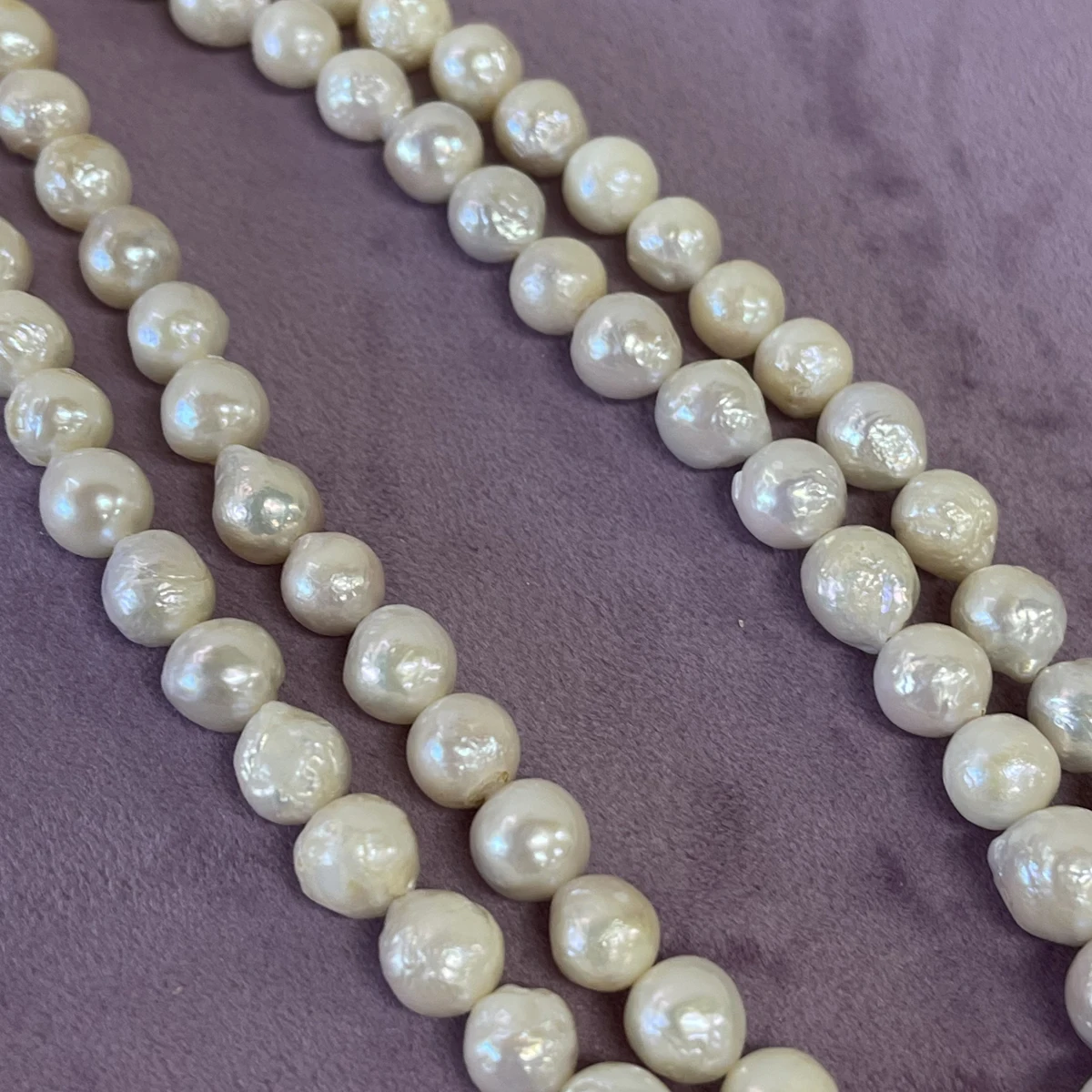 9-11mm Near-round Natural Freshwater Pearl Loose Beads for Needlework Jewelry Making Supplies DIY Necklace Bracelet Accessories