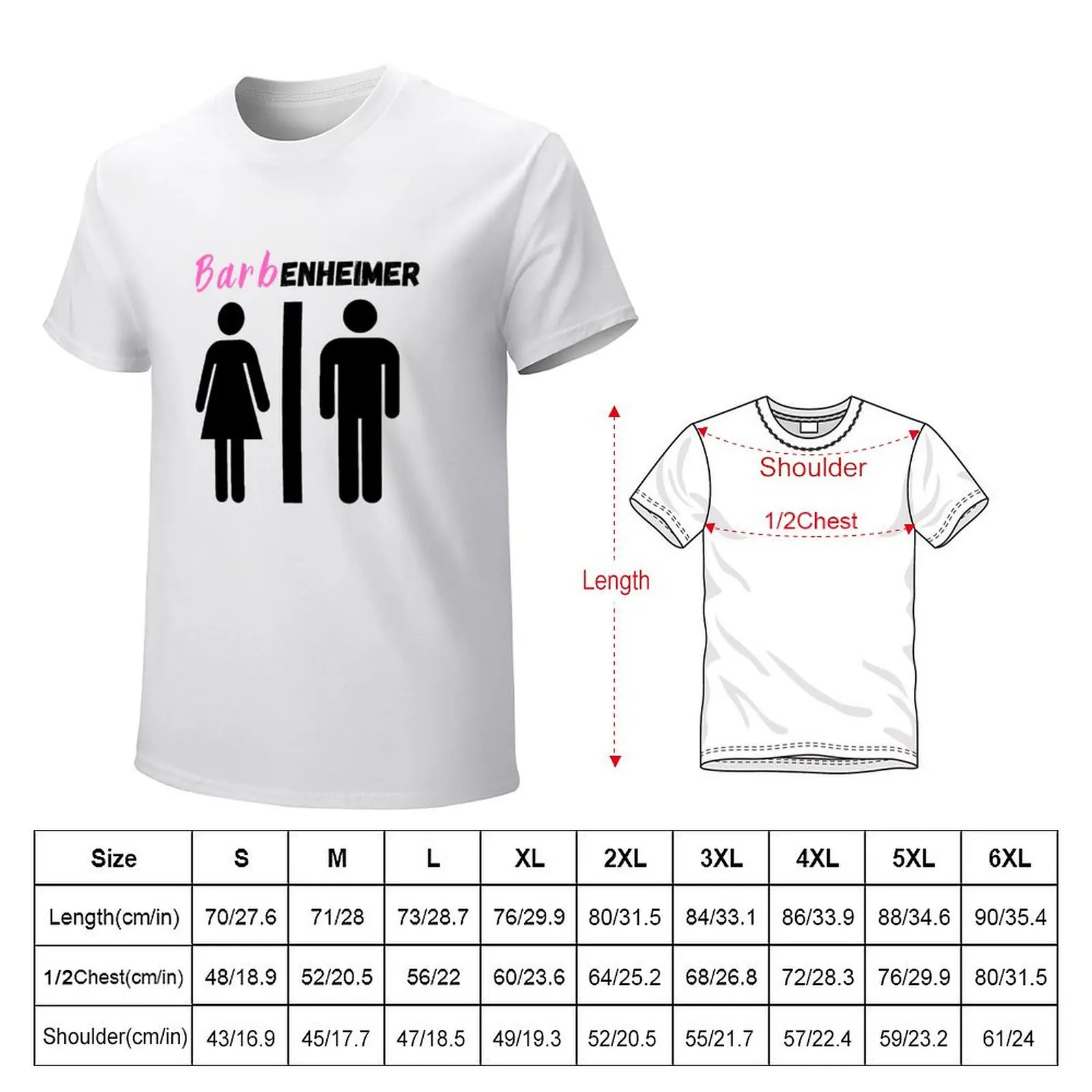 Barbenheimer T-Shirt summer top boys whites animal prinfor boys shirts graphic tees mens big and tall t shirts