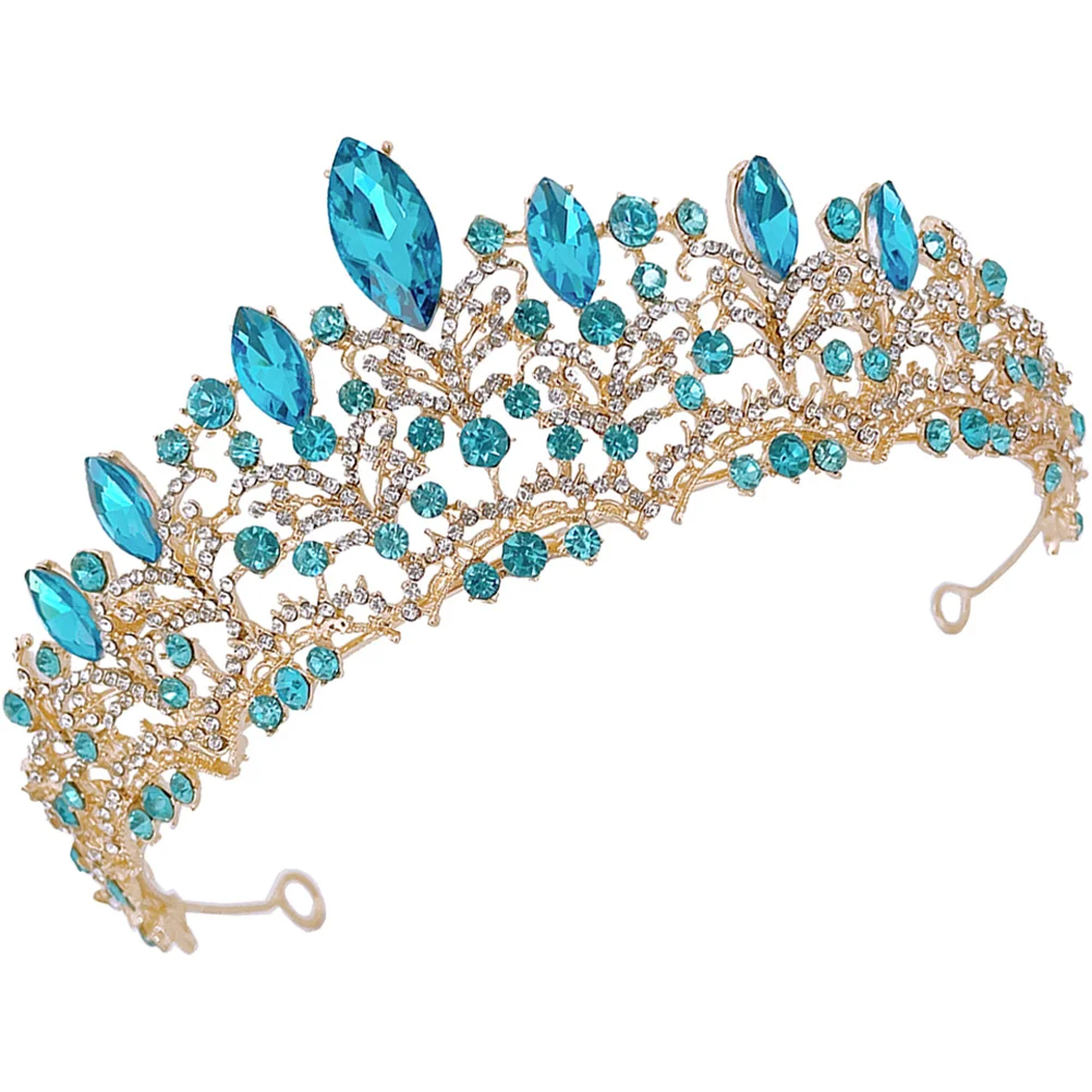 غطاء رأس أنيق على الطراز الباروكي متلألئ من حجر الراين لتزيين الشعر للنساء لحفلات الزفاف والحفلات التنكرية للاستخدام في الحدث