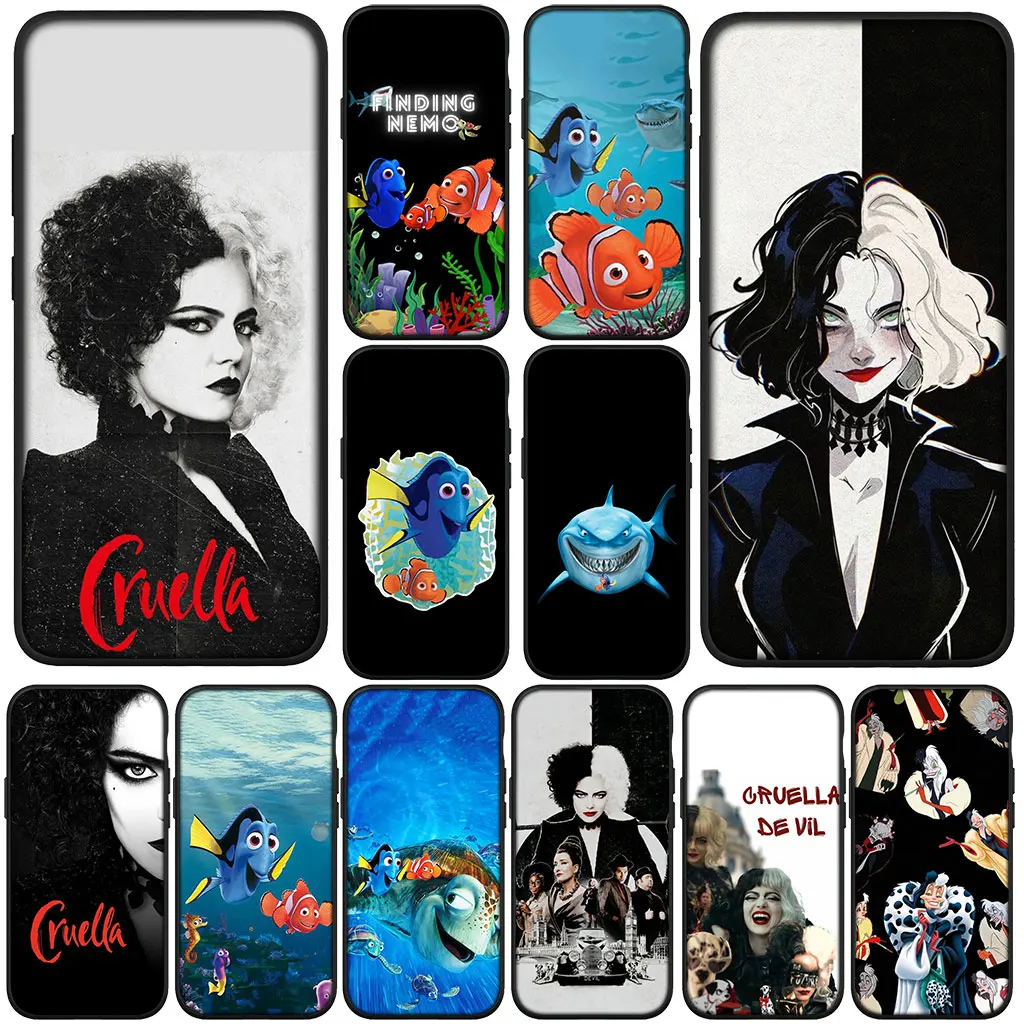 Чехол для телефона Finding DeVil Dory Nemo Cruella De Vil Cover для Xiaomi Redmi Note 12 10 11 9 8 Pro 10C 12C 8T 9A Note11 Note12 5G 4G