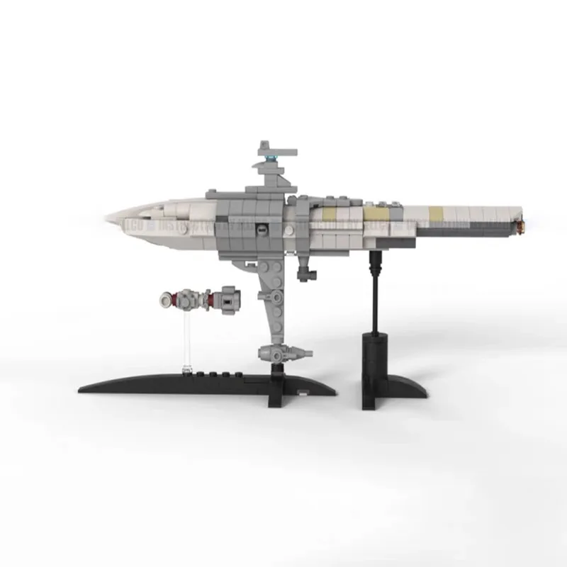 

MOC головоломка Space Wars Profundity Cruiser маленький космический корабль кирпичи модель DIY сборка строительных блоков развивающие игрушки подарки для детей