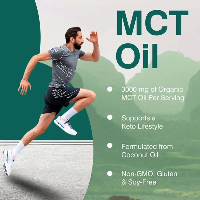 MCT OIL - Helps Reduce Excess Fat in The Abdomen, Arms and Thighs and Promotes Digestive Health